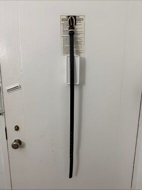Brandy Melville Black Belt with Gold Buckle